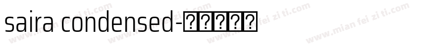 saira condensed字体转换